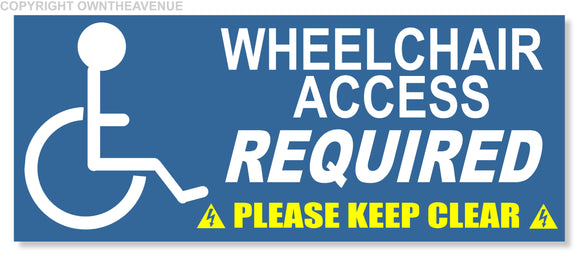 Handicap Wheelchair Access Vehicle Disabled Window Parking Decal Sticker 6