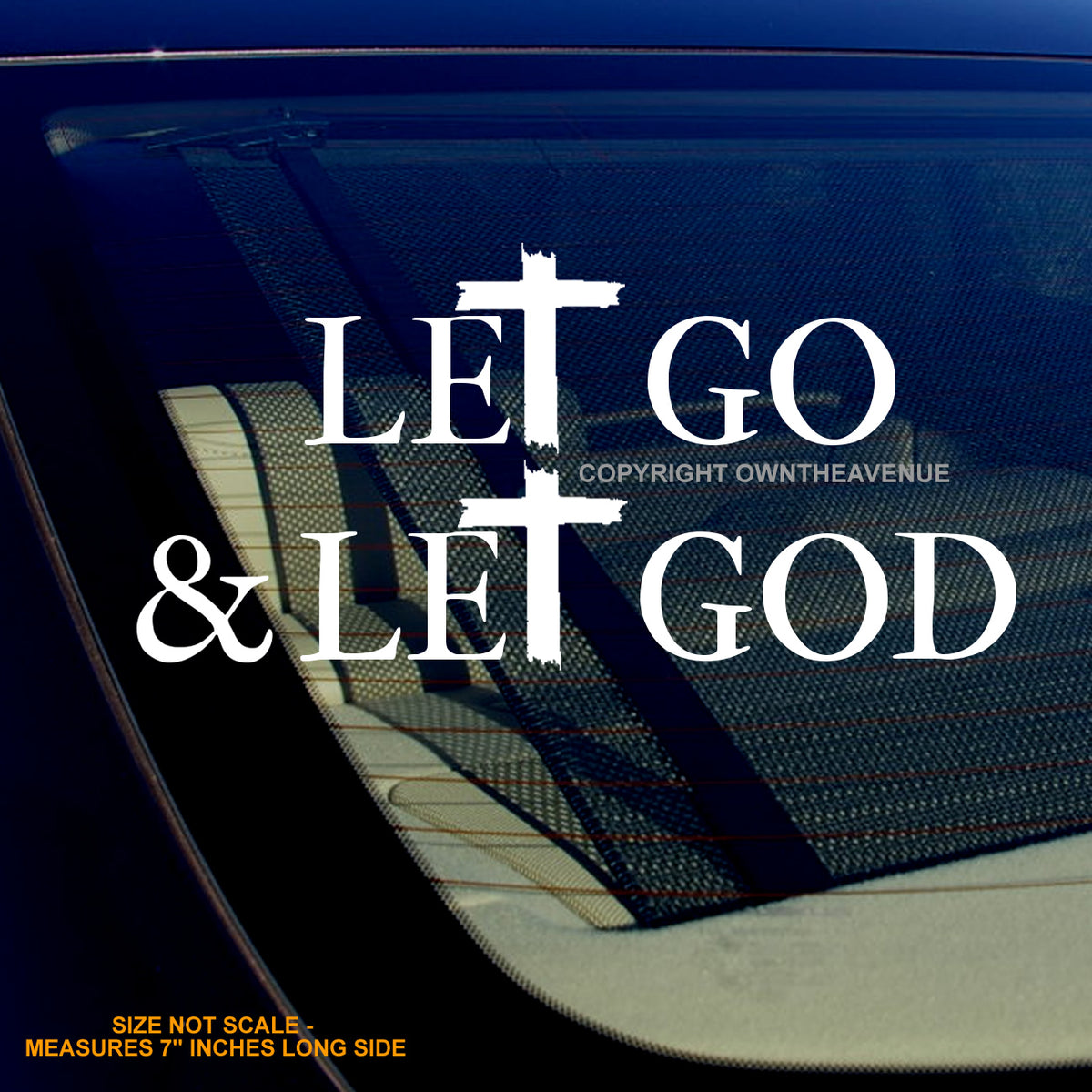 Let Go And Let God Jesus Religious Christ Christian Sticker Decal 7 ...