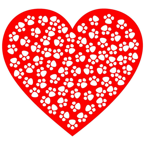 Cat Dog Paw Pet Print Adopt Love My Animal Rescue Sticker Decal 4
