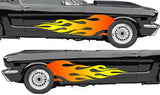 Hot Rod Fender Flames Fire Bopper Chopper Car Truck Auto Vinyl Decal Sticker