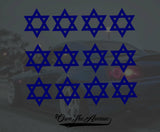 x12 Star of David Sticker Decal - Jewish Star Choose Color 2.25" - OwnTheAvenue