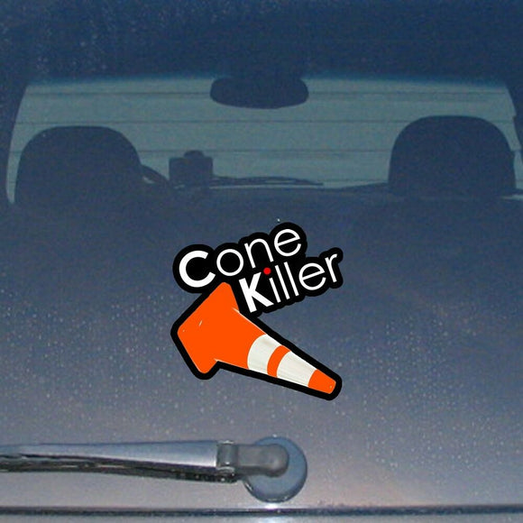 Cone Killer Funny JDM Drift Track Racing Dope Low Vinyl Decal Sticker 5