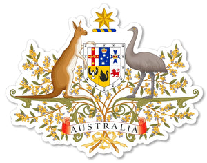Australian Coat of Arms Australia Flag Car Truck Vinyl Sticker Decal
