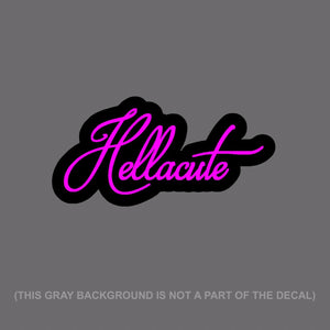 Hellacute Girl Girlie JDM Drifting Racing Decal Sticker 5" DigiPrinted Pink - OwnTheAvenue
