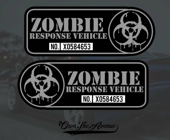 Zombie Response Vehicle Sticker Decal - 4