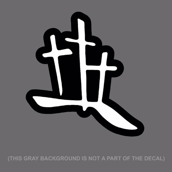 Calvary Hill Christian Christ Cross Auto Vinyl Decal Sticker 5