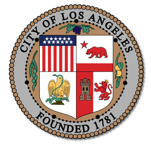 Seal of the City of Los Angeles LA CA Cali Vinyl Decal Sticker 4"