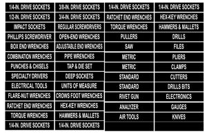 Labels for Tool Box or Storage Unit Organize Vinyl Decal Stickers - OwnTheAvenue