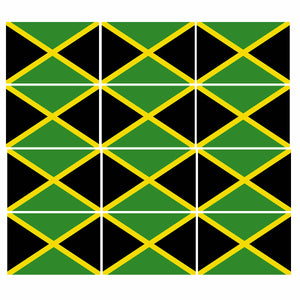 12 Pack Jamaica Jamaican Flag Country Pride Patriotic Decal Sticker 2" Inches - OwnTheAvenue