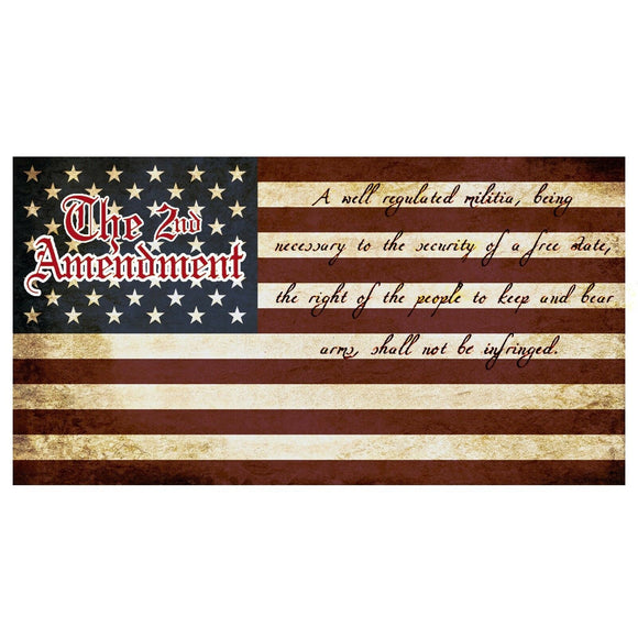 2nd Amendment USA 2A American Flag Tattered US Flag Military Auto Bumper 5