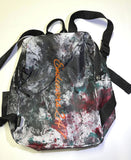 Endeavors247 Handmade Mini Moto Backpack Paint Splatter Tie Dye Acid Wash