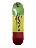 Endeavors247 Rasta Peace Logo Skateboard Deck