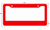 Daily Beater Humor Joke JDM Racing Drifting Red License Plate Frame - OwnTheAvenue