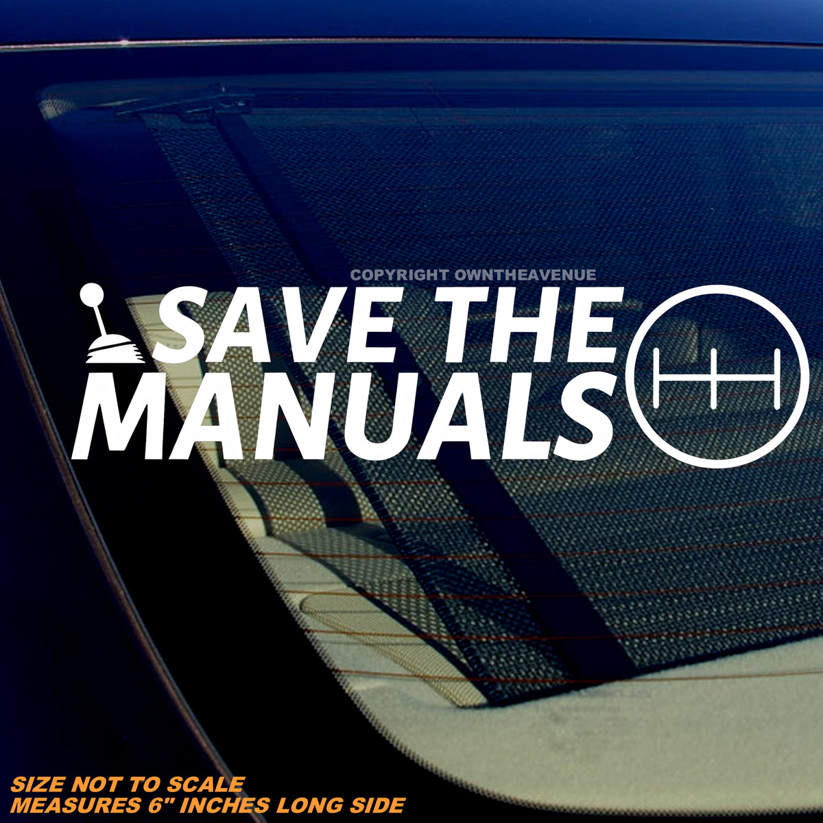 Save The Manuals Stick Shift Transmission V001 JDM Vinyl Decal Sticker