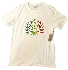 Endeavors247 Original Logo Rasta Tie Dye Acid Wash Print Vintage White Adult T Shirt Sizes S - 3XL - OwnTheAvenue