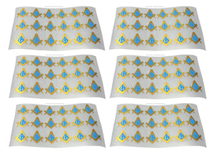 108Pcs Pack Masonic Compass Sticker Decal - 1" License Plate Decal - Model: 93870 - OwnTheAvenue