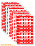 x100 This Side Up Packaging Safety Vinyl Sticker Labels Decals 3" Inches Each - OwnTheAvenue
