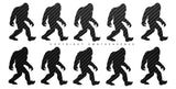 x10 Sasquatch Big Foot Carbon Fiber Sticker Decals 2" Each Mini Pack
