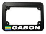 Gabon World Country Flag Motorcycle License Plate Frame - OwnTheAvenue