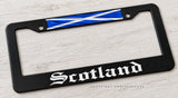 Scotland Scottish Flag Car Truck Auto Black Plastic License Plate Frame