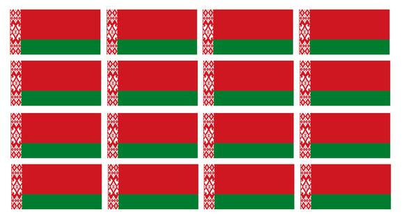 12Pcs Belarus World Country Flags Vinyl Sticker Decals - 2