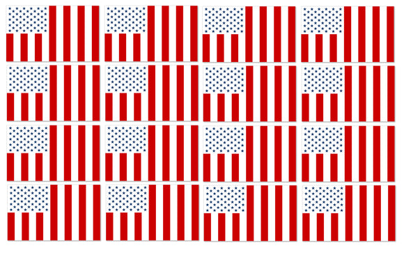 12Pcs Civil Peace Flags Vinyl Sticker Decals - 2