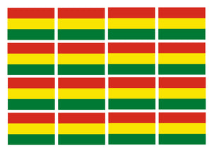x12 Bolivia World Flag Country Vinyl Sticker Decals 2" Inches