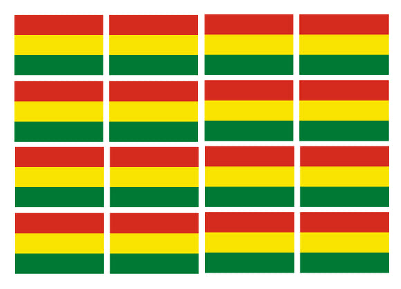 x12 Bolivia World Flag Country Vinyl Sticker Decals 2
