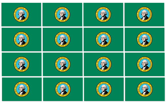 x12 Washington State Flag WA Car Truck Window Bumper Laptop Sticker Decal 2