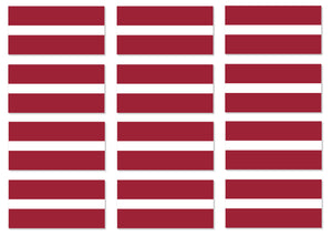 x12 - Latvia World Flag Country Car Truck Vinyl Sticker Decals 2" - OwnTheAvenue