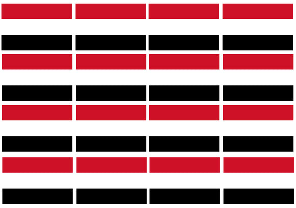 12Pcs Yemen World Country Flags Vinyl Sticker Decals - 2