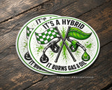 x2 It's a Hybrid Humor Joke Racing Model V01A Vinyl Sticker Decals 4"