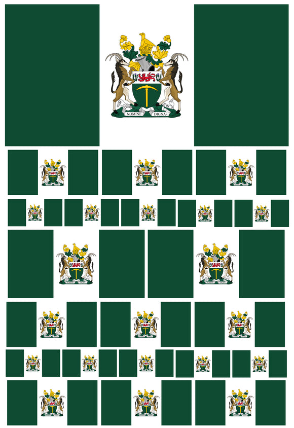 22Pcs Pack Lot Rhodesia Rhodesian World Country Flag Assorted Sticker Decals - OwnTheAvenue