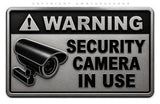 2 Pack - Large Warning Video Surveillance Security Burglar Alarm Vinyl Sticker Decals - 4.5" Inches Long Each - OwnTheAvenue