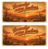 2Pcs Twenty Nine Palms California Souvenir Vinyl Sticker Decals 5" Each