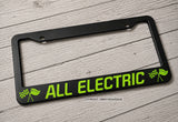 All Electric Car Sport Racing Style Electric Vehicle EV ModelV01 License Plate Frame
