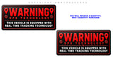 2 Pack - Automotive Car Truck Security Alarm GPS Auto Theft Decal Stickers 4.5 Inches Long Each - Model: BLK028 - OwnTheAvenue