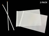 2 Pack USA American Flag / Flags Blue Colored Line Support Police 5.5" x 8.1" Each