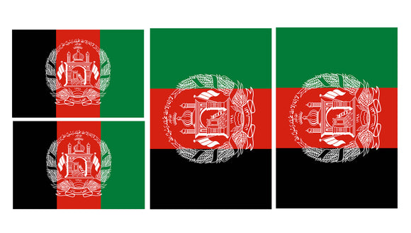 x4 Afghanistan Country Flag Car Truck Window Bumper Laptop Sticker Decals - 2: 4