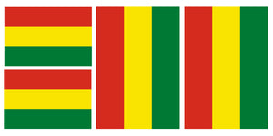 x4 Bolivia World Flag Country Vinyl Sticker Decals - 2" & 4" Inches