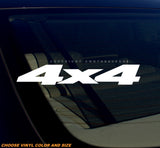 4x4 Off Road Car Truck Lifted SUV Auto Vinyl Sticker Decal - OwnTheAvenue