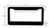 (2) Thin Blue Line License Plate Frames Reflective Support Police Officers #6679 - OwnTheAvenue