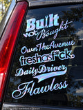 5 Pack / Lot of JDM Holographic Racing Drifting Vinyl Sticker Decals 6" Each - OwnTheAvenue