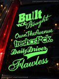 5 Pack / Lot of JDM Luminescent Holographic Racing Drifting Vinyl Sticker Decals 6" Each - OwnTheAvenue