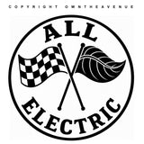 x2 All Electric EV Electric Vehicle Sport Race Drift Vinyl Sticker Decals 4"