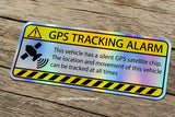 Warning GPS Tracking Alarm Decal Anti-Theft Holographic Vinyl Sticker For Car 5”