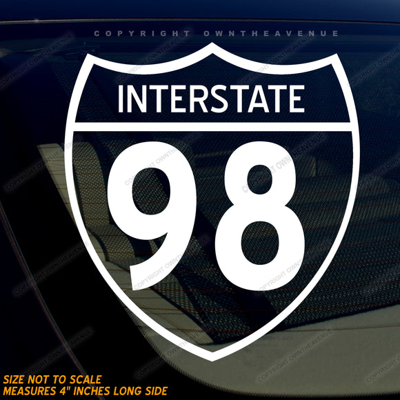 US Route 98 Highway Sign Car Truck Laptop Vinyl Sticker Decal 4