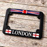 London United Kingdom UK Flag Motorcycle License Plate Frame