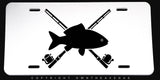 Fishing Car Truck SUV Auto Metal License Plate