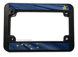 Alaska AK Flag Original Style Motorcycle License Plate Frame - OwnTheAvenue